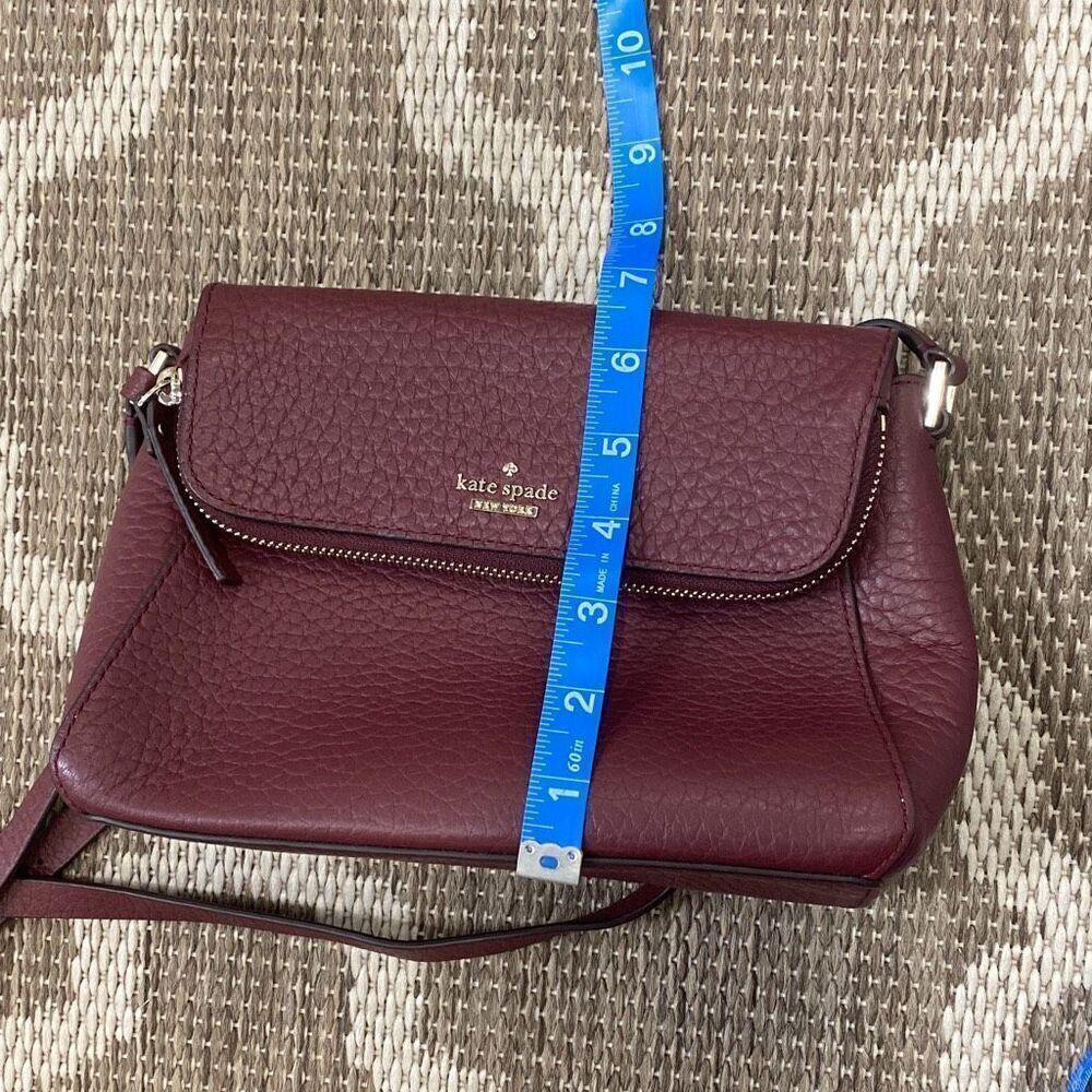 kate spade Burgundy Crossbody Bag with Gold Hardware - Picture 6 of 8